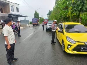 Satlantas Polres Sidrap Bekerjasama Dispenda Gelar Operasi Penertiban Pajak Kendaraan Bermotor