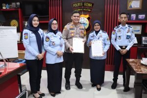 Silaturahmi,Kapolres Gowa Terima Kunjungan Kalapas Perempuan Kelas IIA Sungguminasa