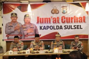 PJU Polda Sulsel Bersama Kapolres AKBP Yudi Frianto Serap Aspirasi Masyarakat Melalui Jum’at Curhat