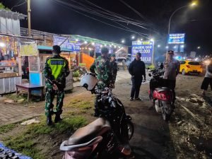 TNI-POLRI Solid Jaga Harkamtibmas di Pattallassang Takalar 