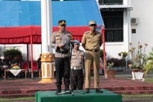 Kapolres Takalar Pimpin Apel Gelar Pasukan dalam Rangka Operasi Ketupat 2023