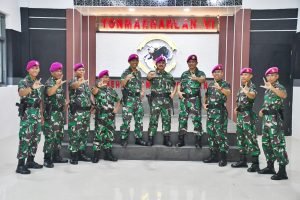 Danyonmarhanlan VI Pimpin Sertijab Pasiops Yonmarhanlan VI