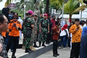 Dukung Pemerintah Daerah, Prajurit Marinir Makassar Sukseskan Peringatan Hari Otonomi Daerah XXVII Tahun 2023