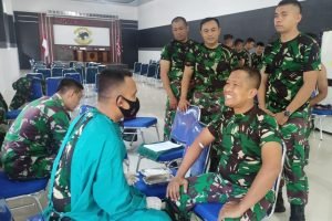 Jaga Kesehatan, Prajurit Petarung Yonmarhanlan VI Laksanakan Urikes Berkala