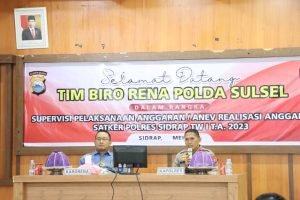 Kapolres Sidrap bersama PJU dan Kapolsek Terima Kunjungan Kerja Karo Rena Polda Sulsel