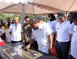 Kapolres Sidrap Dampingi Gubernur Sulsel Dalam Peresmian Rest Area Datae dan Teken Prasasti Jembatan Gantung Belawae