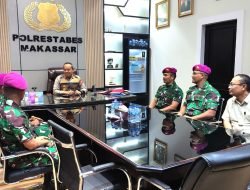 Jaga Soliditas, Danyonmarhanlan VI Silaturahmi Ke Polrestabes Makassar