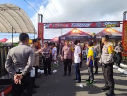 Kapolres Sinjai Pantau Langsung Pengamanan Bupati Cup Drag Bike Championship 2023
