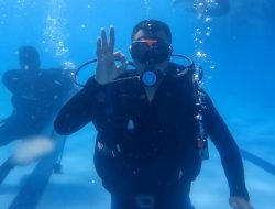Jelang Pengibaran Bendera Bawah Laut, Prajurit Yonmarhanlan Vl Laksanakan Refresing Selam