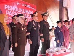 Kapolres Sidrap Hadiri Upacara Pengukuhan Pasukan Pengibar Bendera Pusaka yang Dipimpin Bupati Dollah Mando