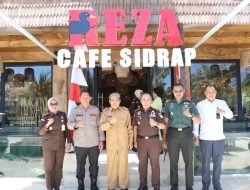 Kapolres Sidrap bersama Forkopimda Sambut Kunker Kajati Sulsel Sekaligus Peletakan Batu Pertama Rujab Kajari