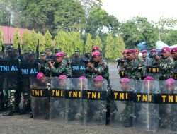 Antisipasi Bangsitnas, Prajurit Yonmarhanlan Vl laksanakan Latihan PHH
