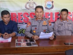 Polres Sinjai Gelar Press Release Hasil Ops Pekat Lipu 2023