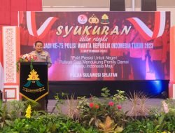 Hadiri HUT Polwan Ke-75 Tahun 2023, Kapolda Sulsel,Berpesan Agar Polwan Jadi Penyejuk dan Netral Pada Pemilu 2024