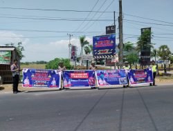 Sat Lantas Polres Gowa Meriahkan Ops Zebra Pallawa 2023 dengan Gebyar Spanduk dan Meme Himbauan tertib Berlalu Lintas