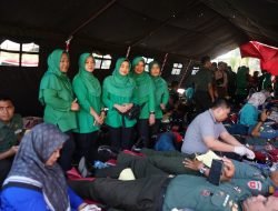 Sambut HUT TNI ke-78,Kodim 1409/Gowa boyong Masyarakat Donor Darah di Makodam XIV/Hasanuddin
