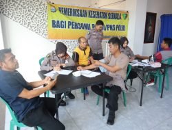 Jaga Kesehatan Anggota,Polres Sidrap Adakan Pemeriksaan Kesehatan Berkala