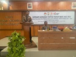 Kabag Ops Polres Sidrap Gelar Latihan Pra Operasi Mantap Brata 2023-2024