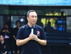 Perkuat Sinergisitas,Polri dan Jurnalis Gelar Seven Soccer