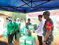 Persit KCK Cab. XXVI Kodim 1409/Gowa, Edukasi Keluarga Berisiko Stunting di Posko Ketahanan Pangan