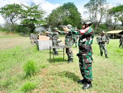 Asah Kemampuan Prajurit,Kodim 1409/Gowa Gelar Latihan Menembak Senjata Ringan