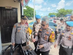 Siap Amankan Nataru 2023 dan Pemilu 2024,Polres Pelabuhan Makassar Secara Rutin Cek Kesiapan Randis