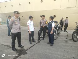 Beri Rasa Aman Libur Nataru 2023, Polres Pelabuhan Makassar Intensifkan Pengamanan di Pelabuhan Soeta