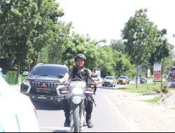 Cegah Gangguan Kamtibmas dan Kamseltibcar Lantas,Kapolres Sidrap Gelar Patroli Skala Besar