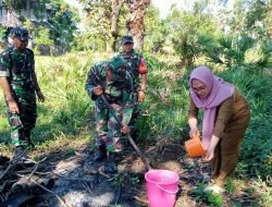 Wujud Kepedulian Lingkungan, Koramil 1409-05/Pallangga Gelar Karya Bakti