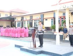 Kapolres Sidrap Pimpin Upacara Korps Raport Ke 25 Personil Terhitung 1 Januari 2024