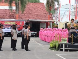 Unik! Personel Polres Gowa Rayakan Kenaikan Pangkat dengan Push-Up dan Siraman Air
