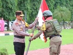 Polda Sulsel Gelar Upacara kenaikan Pangkat 1,551 Personel dan Penyambutan Personil Brimob BKO Papua