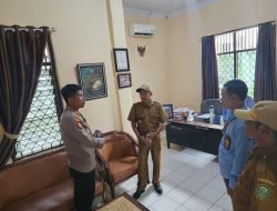 Pastikan Aman,Kapolsek Pattalassang Cek Kesiapan Gudang Logistik di Wilayahnya