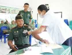 Sambut HUT Ke-67 Korem 141/Toddopuli, Kodim 1409/Gowa Gelar Donor Darah