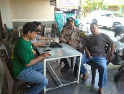 Ngopi Bareng Sama Warganya, Bhabinkamtibmas Melayu Berikan Imbauan Kamtibmas Pemilu 2024