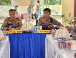 Kapolsek Pattallassang Terima Kunjungan Tin Supervisi Dari Bagren Polres Takalar