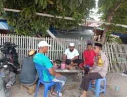 Cooling System Jelang Pemilu 2024 Bhabinkamtibmas Pulau Kodingareng Tingkatkan Patroli dan Sambang