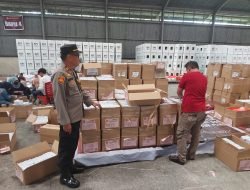 Polres Sidrap Bersama Inkait Amankan Kegiatan Persortiran dan Pelipatan Surat Suara Pemilu 2024