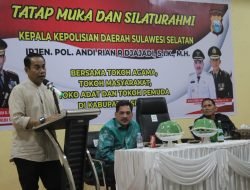 Silaturahmi dengan Para Tokoh,Kapolda Sulsel Didampingi oleh Kapolres Sidrap dan Pj. Bupati