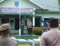 Kapolres Takalar Hadiri Gelar Apel Kesiapsiagaan Penanggulangan Bencana Alam di Makodim Takalar
