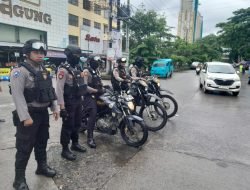 Cegah Aksi Kriminalitas, Patmor Satsamapta Polres Pelabuhan Makassar Rutin lakukan Patroli