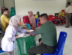 Kodim 1409/Gowa Gelar Baksos Donor Darah Sukarela Sebagai Bentuk Kepedulian TNI Kepada Masyarakat