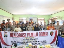 Kapolres Sidrap Melaksanakan Deklarasi Pemilu Damai di Uluale Watang Pulu