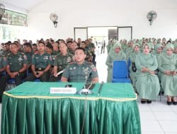 Personil Kodim 1409/Gowa Mengikuti Jam Pimpinan Danrem 141/Toddopuli