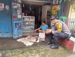 Blusukan di Pemukiman Warganya, Bhabinkamtibmas Melayu Baru Jaga Harkamtibmas Pemilu 2024