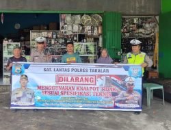 Satuan Lalu Lintas Polres Takalar Sosialisasikan Larangan Penggunaan Knalpot Brong