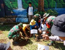 Peduli Alam,Koramil 1409-01/Somba Opu Laksanakan Karya Bakti Penanaman Pohon