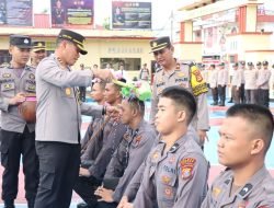 Kapolrs Sidrap Pimpin Apel Tradisi Penyambutan Bintara Remaja
