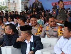 Kapolres Pelabuhan Makassar Ikuti Kunker Wakapolri di Lapangan Karebosi
