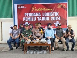 Polres Sidrap Kawal Ketat Pendistribusian Perdana Logistik Pemilu 2024